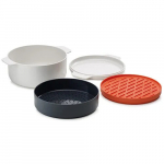 Joseph Joseph mikrolaineahju komplekt M-Cuisine 4-Piece Stack Microwave Cooking Set, valge