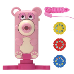 Kiddyz PR1 Laste 2in1 Kompaktne Kokkupandav Joonistusprojektor Laua Statiiv Kaamera Karum&otilde;mmi Disain Roosa