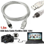 USB-andmekabel Mini DV MiniDV FireWire IEEE 1394 HDV-videokaamera jaoks redigeerimiseks PC-l