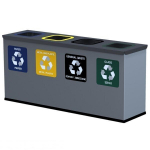 4-osaline MINI sorteerimiskast, Alda 4 x 12 l "Eco Station"