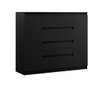 Kummut 3XE LIVING Demi2D4S120B, must, 1 tk