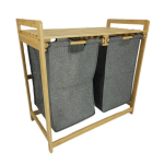 Bambusest pesukorv 2 vaheseina ja riiuliga vannituppa | 68x40x35 | BEGRYF