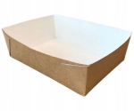 S&uuml;gavad j&otilde;upaberist salved suupistete jaoks mustikad 20x14x6 cm 50 tk, Gilūs kraftpopieriaus padėklai užkandžiams su mėlynėmis 20x14x6 cm 50 vnt.