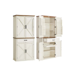 K&ouml;&ouml;gikapp, 40x80x178.6 cm, Vintage Valge