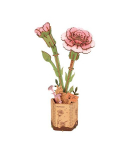 3D Wooden Puzzles - Pink Carnation / TW051. Rowood