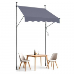 Sisset&otilde;mmatav 150x120 cm terrassi varikatus k&auml;epidemega