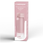 Wessper komplekt tritan pudel 0.7L roosa + pudelifiltri padrun
