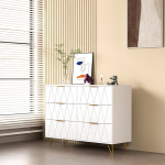 Kummut 100*34*73 cm 6 sahtliga, Valge