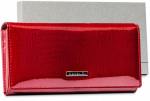Naturaalnahast rahakott naistele Cavaldi, punane