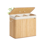 Pesukorv, SONGMICS LCB010W01, 40x30x60 cm, Looduslik
