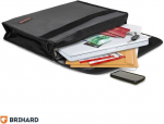 Tulekindel dokumendikapp Brihard, 280x380x75 mm, must