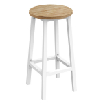 Baaritool Leobert, pruun/valge