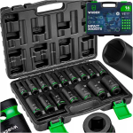L&ouml;&ouml;kpikkade padrunv&otilde;tmete komplekt Wuber, 1/2", 16 tk, 8&ndash;32 mm, kohvriga