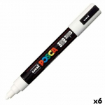 Viltpliiatsid POSCA PC-5M Valge (6 t&uuml;kki)