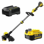 P&otilde;&otilde;saste trimmer - STANLEY - V20 SFMCSTB933M-QW - 33 cm - Harjadeta - 1 Aku 4Ah + Laadija