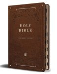 KJV Holy Bible, Giant Print Thinline Large Format, Brown Premium Imitation Leather with Ribbon Marker, Red Letter, and Thumb Index, KJV Holy Bible, Giant Print Thinline Large Format, Brown Premium Imitation Leather with Ribbon Marker, Red Letter, and ...