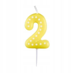 K&uuml;&uuml;nal number 2 t&auml;ppide ja triipudega