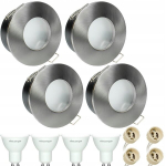 4 tk. Led laevalgustid, veekindlad, vannituba, 5w Gu10 Ip44