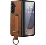 &bdquo;Sulada&ldquo; Leather Kickstand korpus - pruun (Galaxy Fold7)