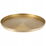 Kuldne metallist dekoratiivne alus, 30 cm