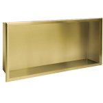 S&uuml;vistatud vannitoa riiul REA 09, 30x60 cm, Brushed gold