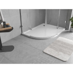 Du&scaron;ialus Mexen Flow Slim, poolringikujuline as&uuml;mmeetriline, parempoolne, 100 x 90 cm, White gloss