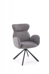 2 tooli komplekt Halmar K571, hall/must