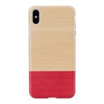 Man & Wood naturaalne puidust &uuml;mbris iPhone XS Maxile &ndash; Miss Match White