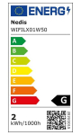 NEDIS Wi-Fi chytr&eacute; dekorativn&iacute; LED/ tepl&aacute; b&iacute;l&aacute;/ 50 LEDs/ Android & iOS/ Nedis&reg; SmartLife/ 5 m