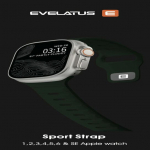 &bdquo;Evelatus Watch 42 / 44 / 45 Sport&ldquo; silikoonist rihm, tumedalt rohekaskas, tume roheline