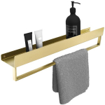 Vannitoa riiul koos k&auml;ter&auml;tikuivatiga Rea SF01, 60 cm, Gold brushed