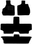 Mustad veluurp&otilde;randamattid: Chrysler Town&Country IV 7-kohaline (2000-2008)