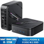 Arvuti Mini PC Blackview MP100 Pro Intel&reg;Alder Lake I3-1215U 4.4GHz Max 16 GB 512 GB/SSD 4TB,Windows 11 Pro,Wifi 6, 4K UHD 144 Hz