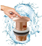 Pesupoti stopper klikk-klapp Granitan Rose Gold