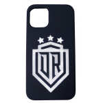 Evelatus iPhone 12 Pro pehme puutega silikoon&uuml;mbris Dr Logo n1 valge/must
