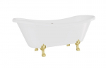 Vann Besco Amelia 190, White+Gold (ilma sifoonita, &uuml;levooluavaga)