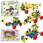 Ehituskomplekt: kruvid, osad, rattad - ehitusmudelite jaoks