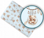 Ankras puuvillane voodilina kummiga voodile 180x90 cm, Poola toode, 100% puuvill