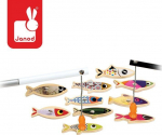 Puitu fish on a line is a wooden Sardine JANOD suitable for ages 2 and up