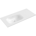 Kraanikauss Mexen Vela, Left, 101 x 46,5 cm, White glossy