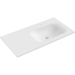 Kraanikauss Mexen Vela, Right, 91 x 46,5 cm, White matt