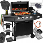 Gaasigrill Lehmann Ohio, 128&times;50&times;102 cm, must