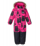 Lenne T&uuml;drukute Talvekombinesoon 250g. Fria 25309 A*2670, fuksia/must