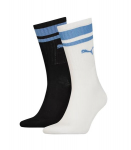 Puma laste sokid, 2 paari 907944L*09, must+valge 8720245485302
