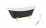 Vann Besco Amelia Glam 190, Graphite+Gold, sifooniga &uuml;levooluga Klik-klak Gold