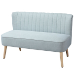 2-kohaline diivan, pehme polsterdus, kergesti hooldatav kate, kuni 150 kg, 117 x 56,5 x 77 cm, heleroheline