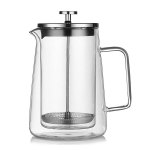Topeltklaasist kohvikann, 1 L, 1 tk