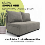 Kahe kohaline lahtik&auml;iv diivan Simple Mini, Podrez, heleroheline
