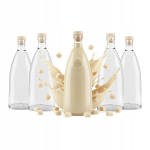 40x Klaaspudelid Loft 500 ml - veini, lik&ouml;&ouml;ride, mahlade jaoks