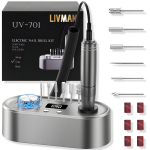 Elektriline k&uuml;&uuml;nefrees LIVMAN UV-701 manik&uuml;&uuml;ri ja pedik&uuml;&uuml;ri jaoks, USB-v&auml;ljundiga, 24W, 40000 p/min